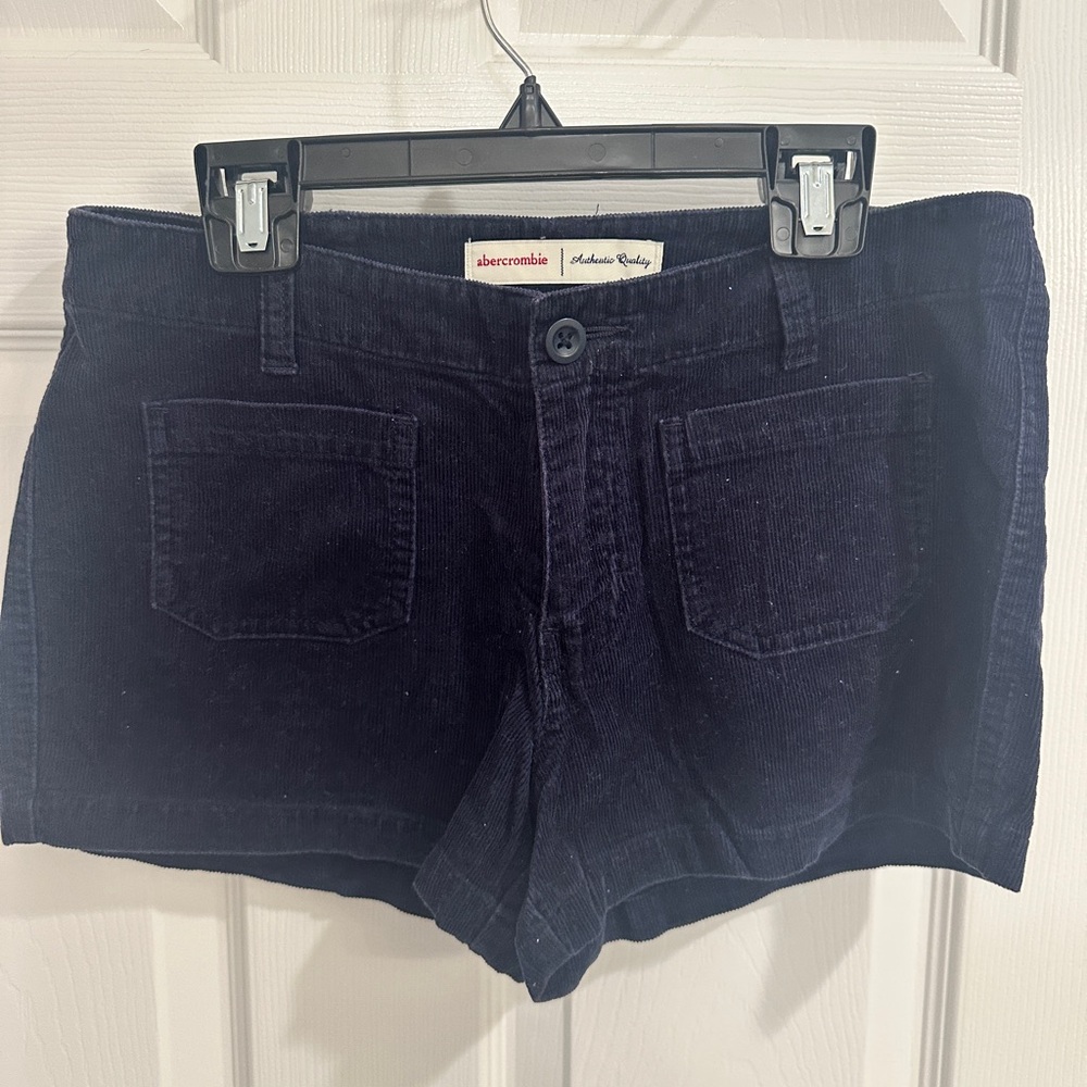 Vintage Abercrombie Kids Navy Courduroy Shorts sz 14